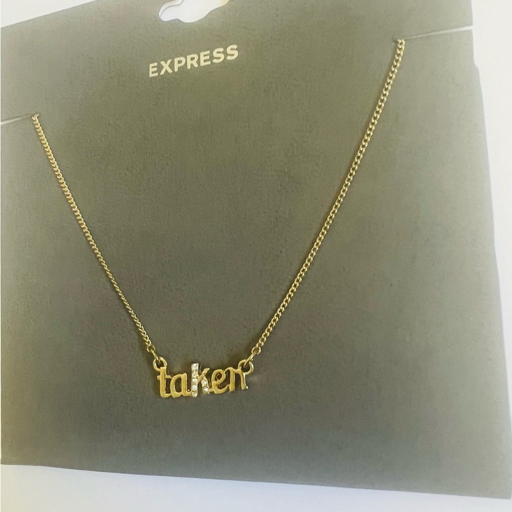NWT Express Gold Tone 'Taken' Necklace✨ - Picture 4 of 7